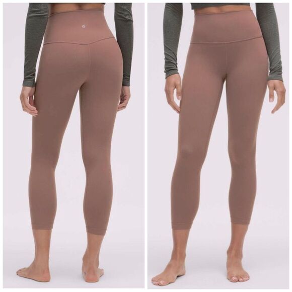 Lululemon Align High-Rise Crop 23" Dark Oxide size 10 NWT - Picture 3 of 6